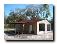 steel barn with garages