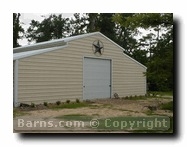 beige horse barn