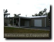 steel barn style garage